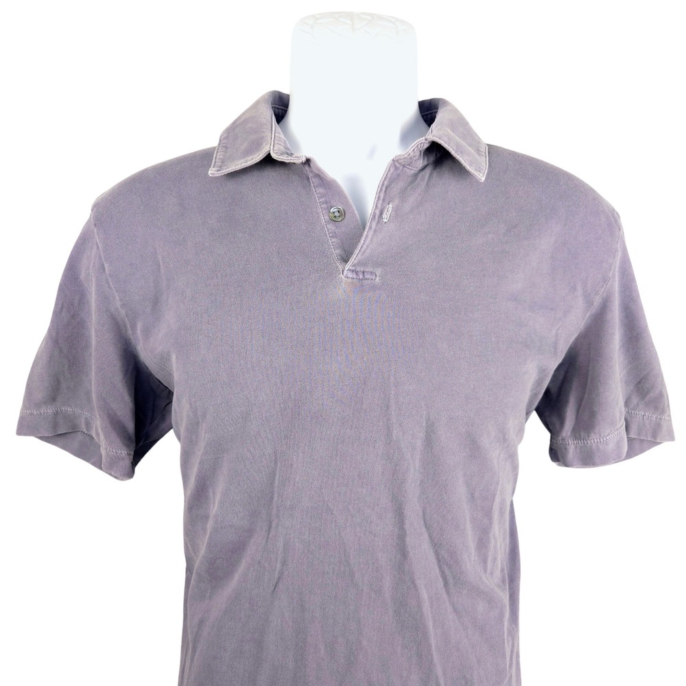 James Perse Standard Men Purple Supima Cotton Polo Shirt MSX3337 Size 1 S